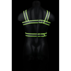 Ouch! Glow Harnais phosphorescent Glow Body Noir